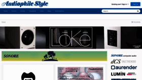 What Audiophilestyle.com website looked like in 2023 (1 year ago)