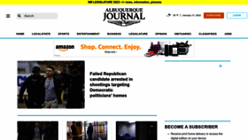 What Abqjournal.com website looked like in 2023 (1 year ago)