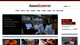 What Asianscientist.com website looked like in 2023 (1 year ago)