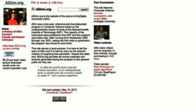 What Aduni.org website looked like in 2023 (1 year ago)