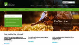 What Algomapublichealth.com website looked like in 2023 (3 years ago)