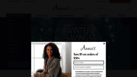 What Anniesattic.com website looked like in 2023 (1 year ago)