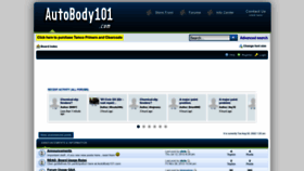 What Autobody101.com website looked like in 2023 (1 year ago)