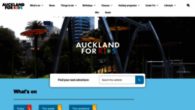 What Aucklandforkids.co.nz website looked like in 2023 (1 year ago)