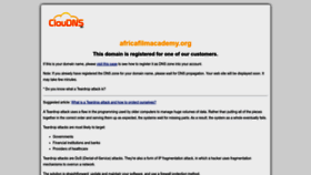 What Africafilmacademy.org website looked like in 2023 (1 year ago)