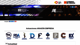 What Aragonempresa.com website looked like in 2023 (1 year ago)
