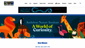 What Audubonnatureinstitute.org website looked like in 2023 (1 year ago)