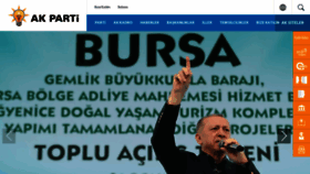 What Akparti.org.tr website looked like in 2023 (1 year ago)