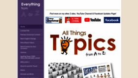 What Allthingstopics.com website looked like in 2023 (1 year ago)