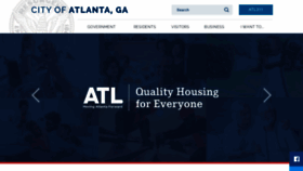 What Atlantaga.gov website looked like in 2023 (3 years ago)