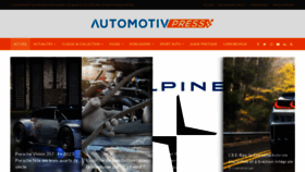 What Automotivpress.fr website looked like in 2023 (1 year ago)