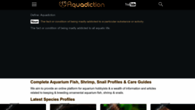 What Aquadiction.world website looked like in 2023 (1 year ago)