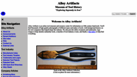What Alloy-artifacts.org website looked like in 2023 (1 year ago)