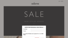 What Adornewholesale.com.au website looked like in 2023 (1 year ago)