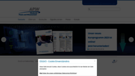 What Apw.de website looked like in 2023 (1 year ago)