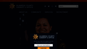 What Alamedacountysheriff.org website looked like in 2023 (1 year ago)