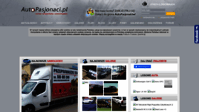 What Autopasjonaci.pl website looked like in 2023 (1 year ago)