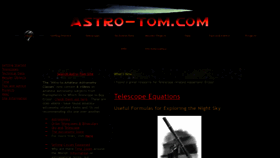 What Astro-tom.com website looked like in 2023 (1 year ago)
