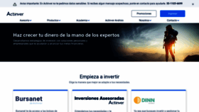 What Actinver.com.mx website looked like in 2023 (1 year ago)