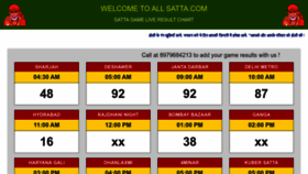 What Allsatta.com website looked like in 2023 (1 year ago)