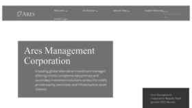 What Aresmgmt.com website looked like in 2023 (1 year ago)