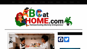 What Abcathome.com website looked like in 2023 (1 year ago)