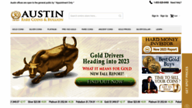 What Austincoins.com website looked like in 2023 (1 year ago)