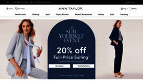 What Anntaylor.com website looked like in 2023 (1 year ago)