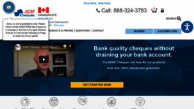 What Asap-cheques.com website looked like in 2023 (1 year ago)