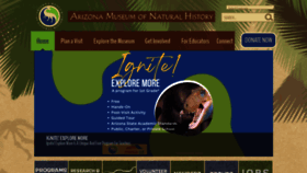 What Arizonamuseumofnaturalhistory.org website looked like in 2023 (1 year ago)