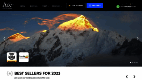 What Acethehimalaya.com website looked like in 2023 (1 year ago)