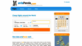 What Aviapanda.com website looked like in 2023 (1 year ago)