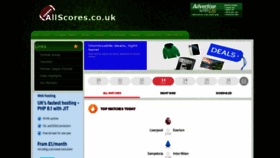 What Allscores.co.uk website looked like in 2023 (1 year ago)