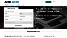 What Adesa.eu website looked like in 2023 (1 year ago)