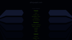 What Afriquejet.com website looked like in 2023 (1 year ago)
