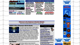 What Airplanesandrockets.com website looked like in 2023 (1 year ago)