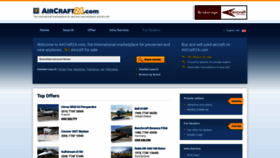 What Aircraft24.com website looked like in 2023 (1 year ago)