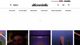 What Alfemminile.com website looked like in 2023 (1 year ago)