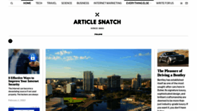 What Articlesnatch.com website looked like in 2023 (1 year ago)