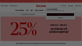 What Ahlens.se website looked like in 2023 (1 year ago)
