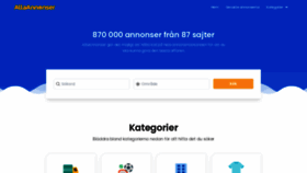 What Allaannonser.se website looked like in 2023 (1 year ago)
