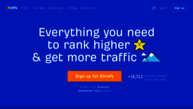 What Ahrefs.com website looked like in 2023 (1 year ago)
