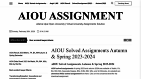 What Aiousolvedassignment.com website looked like in 2023 (1 year ago)