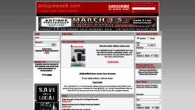 What Antiqueweek.com website looked like in 2023 (1 year ago)
