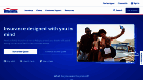 What Amfam.com website looked like in 2023 (1 year ago)