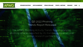 What Apwg.org website looked like in 2023 (1 year ago)