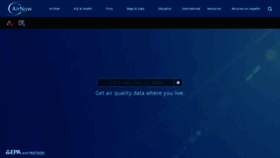 What Airnow.gov website looked like in 2023 (1 year ago)