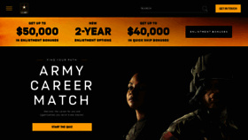 What Americasarmy.com website looked like in 2023 (1 year ago)
