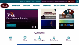 What Asge.org website looked like in 2023 (2 years ago)