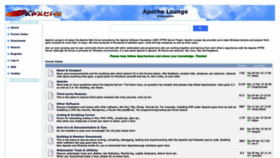 What Apachelounge.com website looked like in 2023 (1 year ago)